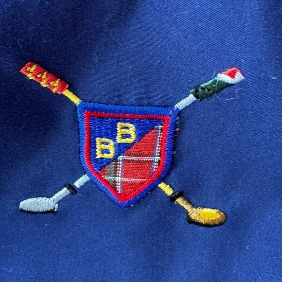 VTG 90’s Bugle Boy V-Neck Color Block Golf Theme Pullover Shirt - Picture 3 of 5